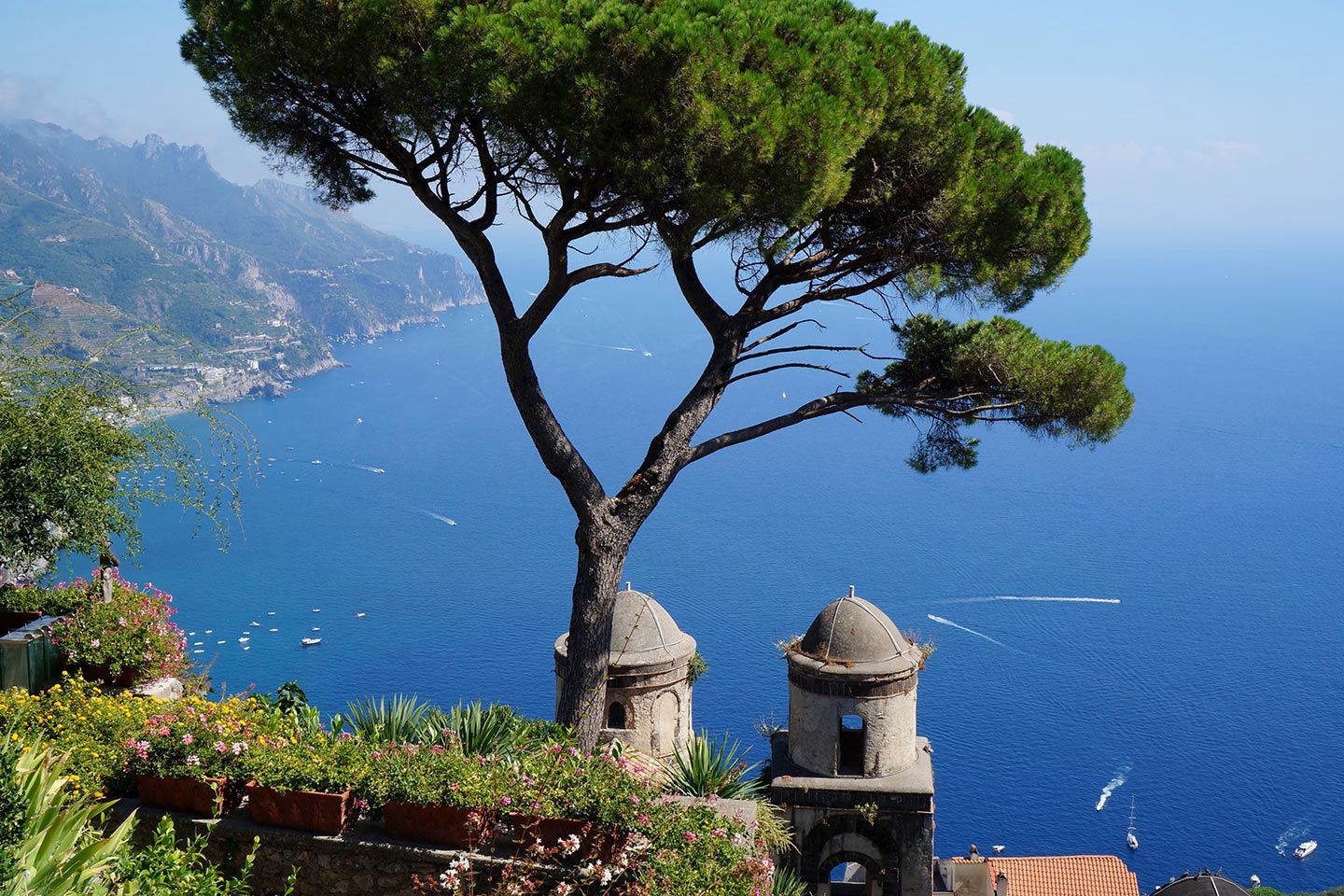 Amalfi Coast view from Ravello